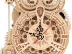 Puzzle mécanique en bois 3D Horloge chouette