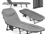Chaise longue de camping pliante 200 × 65 cm MULTIGARDEN avec dossier réglable