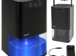 Déshumidificateur d’air compact Ruhhy avec rétroéclairage LED et minuterie, noir