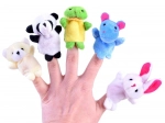 Set de marionnettes à doigt en peluche – animaux, 10 pcs