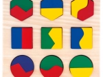 Bino puzzle en bois – formes géométriques