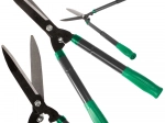 Ciseaux de jardin télescopiques pour haies avec poignées ergonomiques