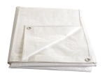Bâche blanche contrecollée avec œillets 2 × 3 m, 140 g/m²