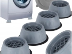Patins antivibrations et antidérapants pour lave-linge et lave-vaisselle, lot de 4