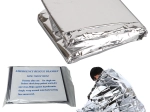 Couverture de survie thermique en film 160 × 210 cm