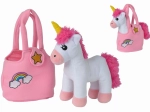 Licorne en peluche dans un sac à main