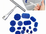 Kit d’extraction des bosses de carrosserie avec marteau coulissant puller et 18 embouts de traction