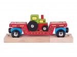 Bigjigs Rail wagon avec tracteur et deux rails