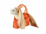 Sac à main en peluche avec petit cheval – orange