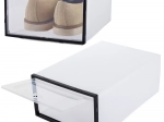 Organisateur modulaire pour chaussures avec clapet transparent
