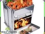 Poêle de camping fusée pliable avec grille