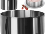Cercle à gâteau réglable en acier inoxydable 12 cm