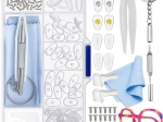 Kit de réparation de lunettes Trizand dans un étui (126 pièces)