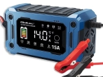 Chargeur microprocesseur 12 V 15 A avec réparation et maintien, LCD, pour AGM, GEL et LiFePO4