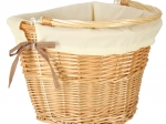 Panier de vélo avant en osier RALLEX à fixation rapide