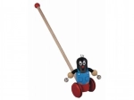 Jouet à pousser en bois Krteček avec clochettes