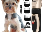 Tondeuse pour chiens Purlov – ensemble sans fil silencieux avec sabots de guidage
