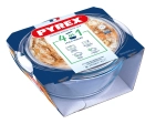 Plat rond avec couvercle 3 l PYREX en verre