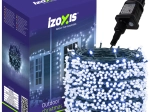 Guirlande lumineuse LED de Noël extérieure Izoxis 500 LED 35 m blanc froid IP44, 8 modes