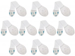 Verrouillage pour armoires 10 pcs blanc