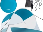 Tente de plage auto-déployante POP-UP TRIZAND 190 × 120 × 90 cm avec moustiquaire