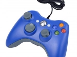 Kx13b manette pour PC double choc style Xbox bleu