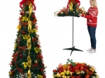 Sapin de Noël artificiel pliable avec décorations 180 cm RUHHY