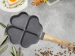 Poêle pour pancakes et œufs avec cœurs, compatible induction