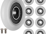 Ruhhy roulettes pour cabine de douche avec roulement à billes 23 × 6 mm (8 pcs)