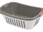 Paniers à linge propres en plastique HEIDRUN, lot de 2 pièces