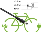 Chargeur pour vélos électriques 36 V (42 V, 2 A) avec connecteur 5,5 × 2,1 mm