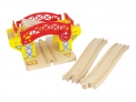 Pont-levis en bois pour circuit de train