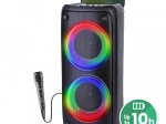 Enceinte Bluetooth portable MEDIA-TECH FUNBOX BT avec karaoké et éclairage RGB