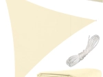 Voile d’ombrage triangulaire 3 × 3 × 3 m beige Gardlov