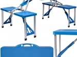 Ensemble de camping pliant avec table et 4 sièges TRIZAND