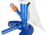Aspirateur manuel pour piscine et étang avec sac réutilisable