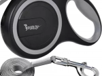 PURLov laisse rétractable automatique pour chiens 5 m jusqu’à 15 kg