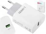 Chargeur secteur USB 15 W avec charge rapide QC 3.0 L-BRNO blanc
