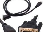 Câble HDMI vers VGA 1,3 m avec connecteurs plaqués or, Full HD