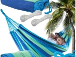 Hamac de jardin pour deux personnes XXL, à rayures, 200 × 150 cm