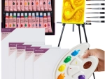 Kit de peinture créatif XXL Maaleo 41 pièces avec chevalet