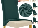 Housses de chaise 6 pcs vert bouteille RUHHY