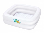 Bestway baignoire et petite piscine gonflables pour enfants 2-en-1 BABY STEP 1-2-3 (86 × 86 cm)