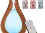 Diffuseur d’arômes à ultrasons et humidificateur d’air Ruhhy 200 ml avec télécommande