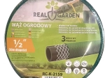 Tuyau de jardin 30 m, 1/2", 3 couches, en caoutchouc flexible et résistant