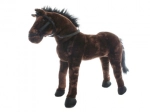 Cheval en peluche pour enfants avec bride et rênes