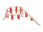 Bigjigs Rail ensemble de rails en bois à niveaux multiples