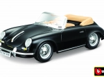 Bburago Porsche 356 B Cabriolet noir 1:24