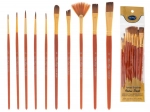Ensemble de pinceaux scolaires de peinture 10 pcs