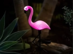 Lampe LED de jardin solaire en forme de flamant rose 53 cm